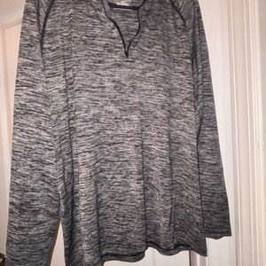 Under Armour Heathered Black and Gray Top
